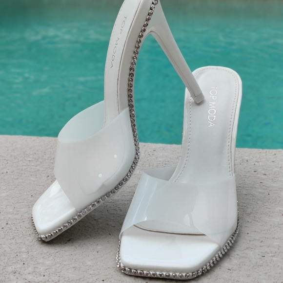 TOP Moda Shoes - Top Moda rhinestone heels